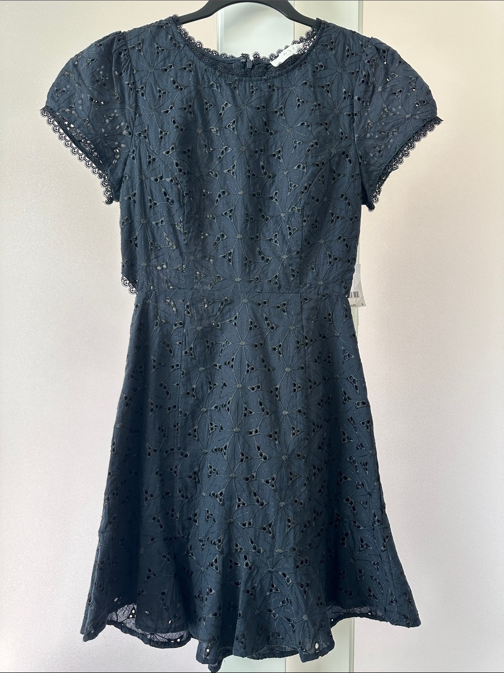 ASTR Black Eyelet Lace Detail Dress